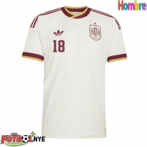 Camiseta España Martin Zubimendi #18 Visitante Equipación Mundial 2026 manga corta
